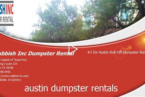 Best Austin Dumpster Rentals