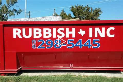 Dumpster Rental Georgetown - RUBBISH INC Dumpster Rental - 512-298-5445