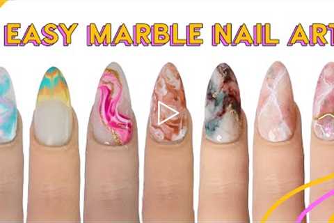 7 Ways To Do Marble Nail Art For Beginners