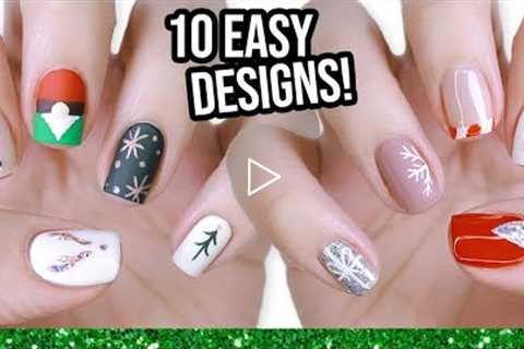 10 Easy Nail Art Designs For Beginners: The Christmas Edition!