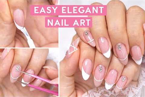 Easy Elegant Nail Art For Beginners | Tina Yong