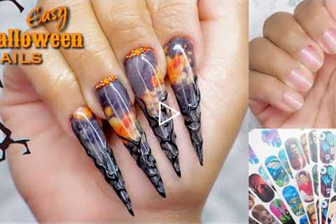 EASY HALLOWEEN NAIL ART 🎃 | Builder Gel Nails Tutorial - LGNPro