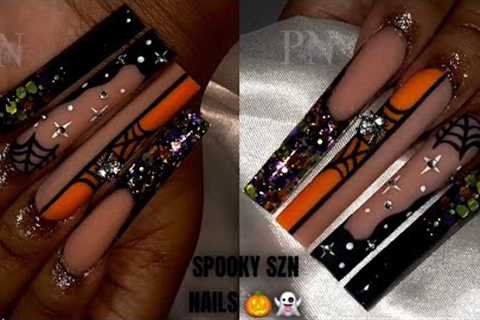 HALLOWEEN NAIL ART 🧡 🕷| HOW TO SPIDER WEB DESIGN 🕸 | BEGINNER FRIENDLY NAIL TUTORIAL ✨