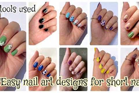 10 Easy nail art designs for short nails | Nail art compilation 2022 | Sunday special compilation