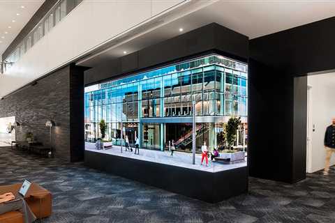 Digital Art LED Centerpiece for Gensler Houston Lobby