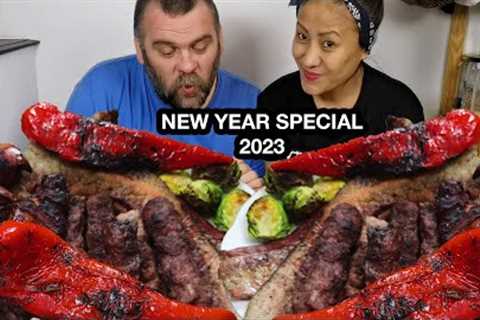 NEW YEAR 2023 SPECIAL MUKBANG BARBECUE/MIXED MEAT BARBECUE/NAGA STYLE CHICKEN