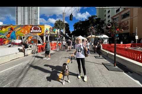 LIVE Exploring Fort Lauderdale Las Olas Art Fair Florida w/our Dog January 8, 2023