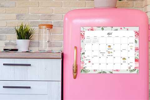 Magnetic Calendar For Fridge 2023, Magnetic Refrigerator Calendar Runs From January 2023 Until Jun..