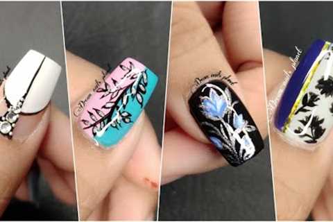 Easy nail art designs for beginners 💅🏻😍✨//Nail Art Compilation ✨ 2023//Nail Art At Home #nails