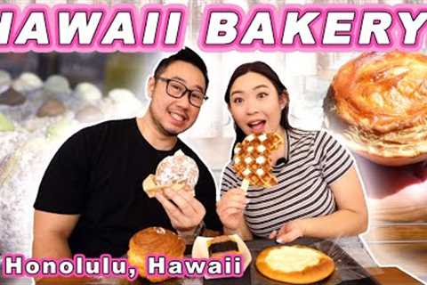 BAKERY TOUR in Honolulu! || [Oahu, Hawaii] Donuts, Croffles, Meat Pies, & More!