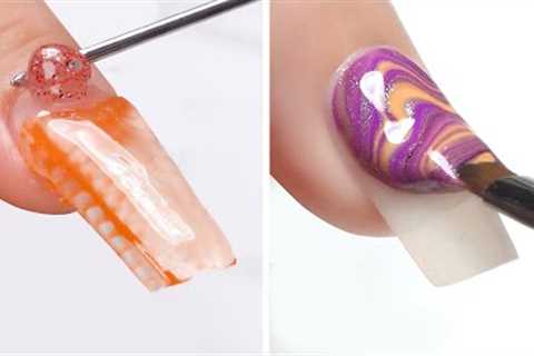 #733 10+ New Glitter Nails Art Satisfying | Women Nail Polish Compilations | Nails Inspiration