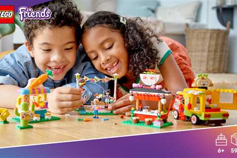 LEGO Friends Street Food Market 41701; New Food-Play Building Kit Promotes Imaginative Play;..