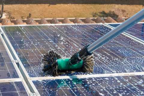 Cleaning Solar Panels with a Garden Hose