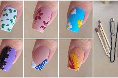 Easy new nail art designs with household items || Cute diy nail art designs for beginners