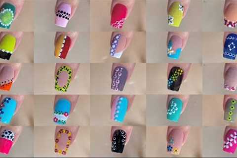 50+ Easy nail art designs with household items || Huge nail art designs compilation for beginners