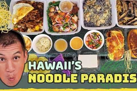 HAWAII’s NOODLE PARADISE! Best Tasty Pasta Noodles with Rare ''Ulu (Breadfruit) in Oahu, Hawaii - P1