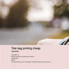 Tote Bag Printing Cheap